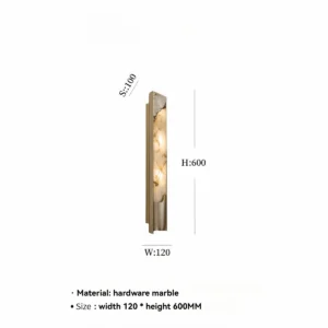 Lâmpada de Parede Moderna em Mármore - Estilo Nórdico para Ambientes