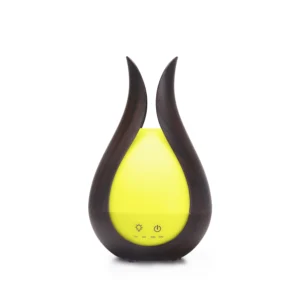 Umidificador Mini Elegante 200ml com Luz LED e Difusor de Aroma - 262 madeira escura