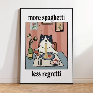 Quadro Decorativo de Gato Preto para Sala de Estar - Arte em Tela