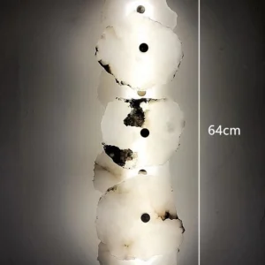 Luminária de Parede LED de Mármore Natural com Design Moderno