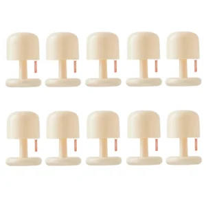 Abajur de Mesa LED Estilo Cogumelo Recarregável para Decoração - 10 Unidades