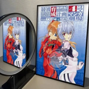 Pôster Anime Neon Genesis Evangelion para Decoração de Parede - Modelo 13, Sem Moldura A2 42x60cm