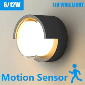 Lâmpada de Parede LED com Sensor de Movimento - 6W/12W