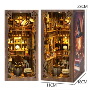 Kit de Montagem de Estante de Madeira para Casa de Bonecas - Brinquedo Educativo - BV02-006-A Sem Capa