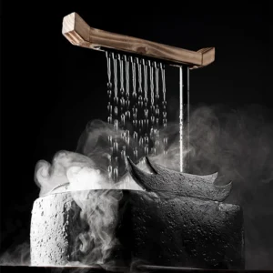 Fonte de Água Cerâmica Feng Shui para Sala de Estar