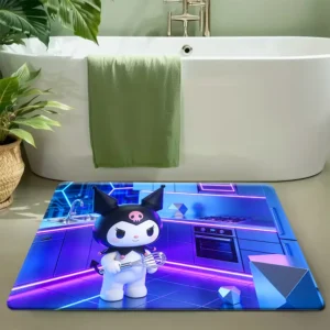 Tapete de Porta My Melody em Poliéster - Macio e Moderno - Cor 6, Tamanho 70x110cm