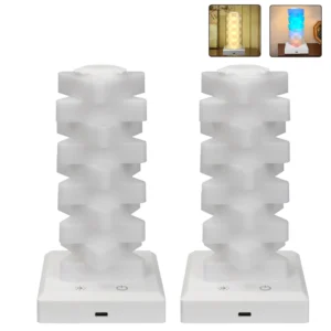 Luz Noturna LED RGB Recarregável com Controle de Toque - Abajur Decorativo - 2 PEÇAS