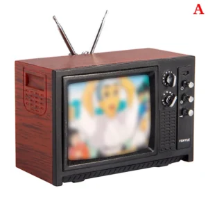 Mini TV Retro em Miniatura para Decoração de Ambientes e Brincadeiras