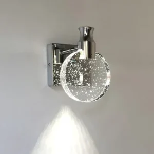 Lâmpada de Parede LED Designer Luxo com Cristal para Decoração