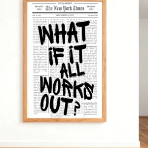 Cartaz Minimalista - O que se tudo funciona - Arte de Parede