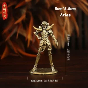 Conjunto de Mini Figuras de Anime Golden Gold Saints - Estátuas Decorativas - Áries