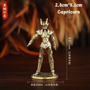 Conjunto de Mini Figuras de Anime Golden Gold Saints - Estátuas Decorativas - Capricórnio