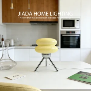 Luminária de Mesa de Vidro Vintage Nórdica para Quarto e Estudo