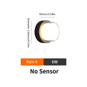 Lâmpada de Parede LED com Sensor de Movimento - 6W/12W