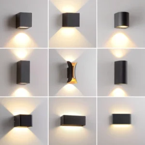 Arandela LED Moderna para Iluminação Externa - Preto