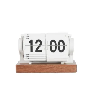 Relógio de Mesa Vintage com Calendário e Alarme Automático - Branco Somente Hora