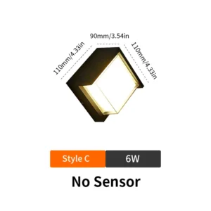 Lâmpada de Parede LED com Sensor de Movimento - 6W/12W