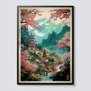 Impressão em Tela Onda de Hokusai - Arte Japonesa Moderna para Decoração