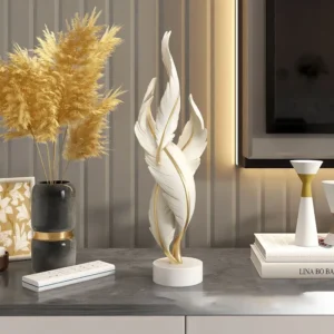Estatueta Decorativa Moderna em Resina para Casa e Escritório - Modelo 1