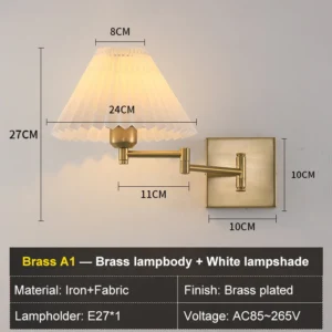 Arandela Moderna com Braço Oscilante para Iluminação Residencial