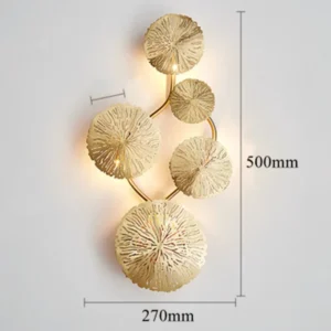 Luminária de Parede Moderna em Forma de Folha para Banheiro e Quarto