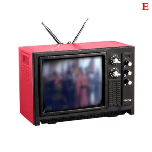 Mini TV Retro em Miniatura para Decoração de Ambientes e Brincadeiras