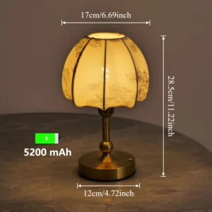 Lâmpada de Mesa LED Recarregável com Sensor de Toque - Decoração Moderna - Modelo N10-2