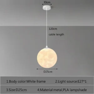 Lustre Pendente LED Moderno para Sala e Cozinha - Vários Tamanhos