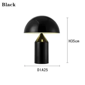 Abajur de Mesa Moderno em Formato de Cogumelo - Decoração Nórdica - Plugue EU