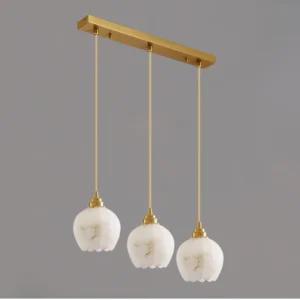 Luminária Pendente Minimalista em Cobre para Decoração Moderna