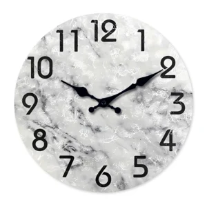 Relógio de Parede Moderno em Madeira com Estilo Minimalista