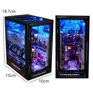 Kit de Montagem de Estante de Madeira para Casa de Bonecas - Brinquedo Educativo - TC36-A Sem Capa