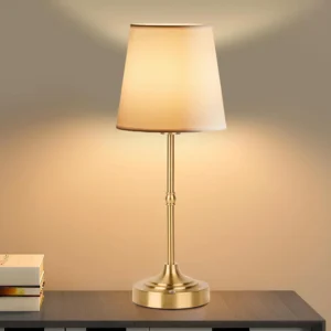 Lâmpada de Mesa LED Recarregável com Sensor de Toque - Abajur Moderno