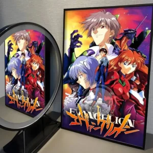 Pôster Anime Neon Genesis Evangelion para Decoração de Parede - Modelo 5, Sem Moldura 50x70cm