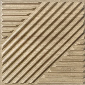 Painéis de Parede 3D Adesivos de Madeira Falsa - 10 Peças 30x30cm - B-189-Madeira-(10unidades)