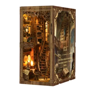 Kit de Montagem de Estante de Madeira para Casa de Bonecas - Brinquedo Educativo