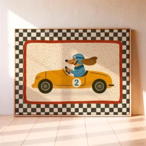 Pôster de Animais Divertidos para Quarto Infantil - Decoração Moderna