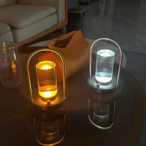 Candeeiro de Mesa Retrô Portátil com Iluminação Decorativa para Quarto