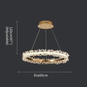 Lustres de Cristal Modernos para Sala e Jantar - Iluminação Elegante