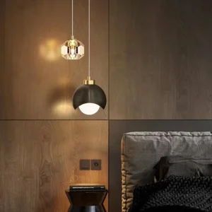 Luminária Pendente Moderna de Vidro com LED para Decoração