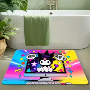 Tapete de Porta My Melody em Poliéster - Macio e Moderno - Cor 5, Tamanho 60x90cm