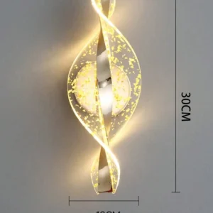 Arandela de Parede LED Moderna em Ouro e Preto para Iluminação Interna - 1PC-dourado-bola