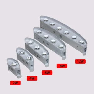 Luminária de Parede à Prova d'Água Moderna em Alumínio - 6W, Branco Frio