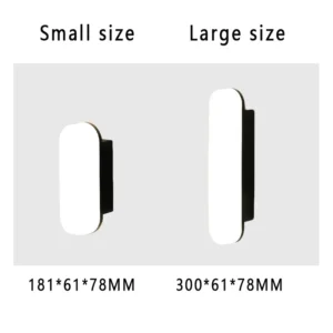Lâmpada de Parede LED Moderna à Prova d'Água para Interior e Exterior