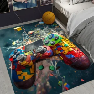 Tapete Gamer Antiderrapante para Meninos - Decoração Moderna