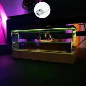 Barco Flutuante Indestrutível - Decoração Nautica para Quarto - Pérola Negra-USB