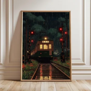 Impressão em Tela de Paisagem Japonesa para Decoração de Ambientes