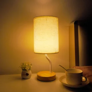 Candeeiro de Mesa Nórdico com Controle Remoto - Luz Noturna Criativa