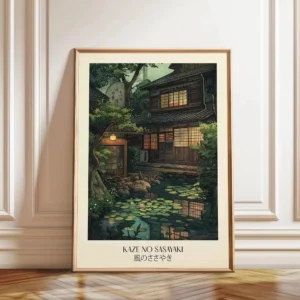 Impressão em Tela de Paisagem Japonesa para Decoração de Ambientes