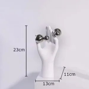 Escultura Abstrata de Metal Dourado para Decoração de Mesa - Modelo 3 - P